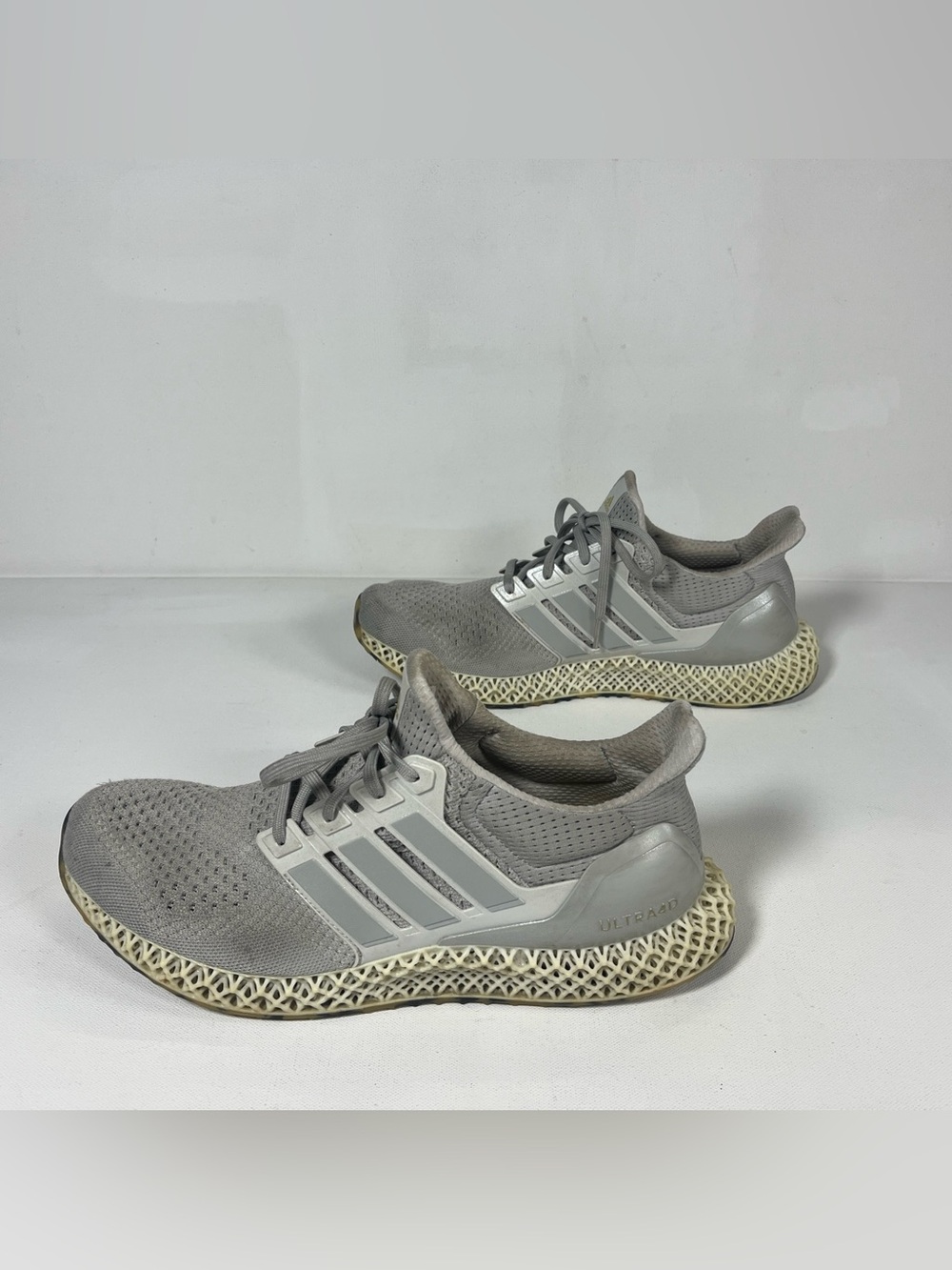 Adidas Ultra 4D Shoes Running IG2260 Silver Gray Sneakers Men’s 11.5